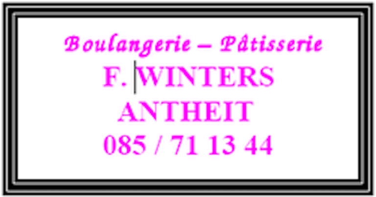 Boulangerie-Pâtisserie Winters FABRICE